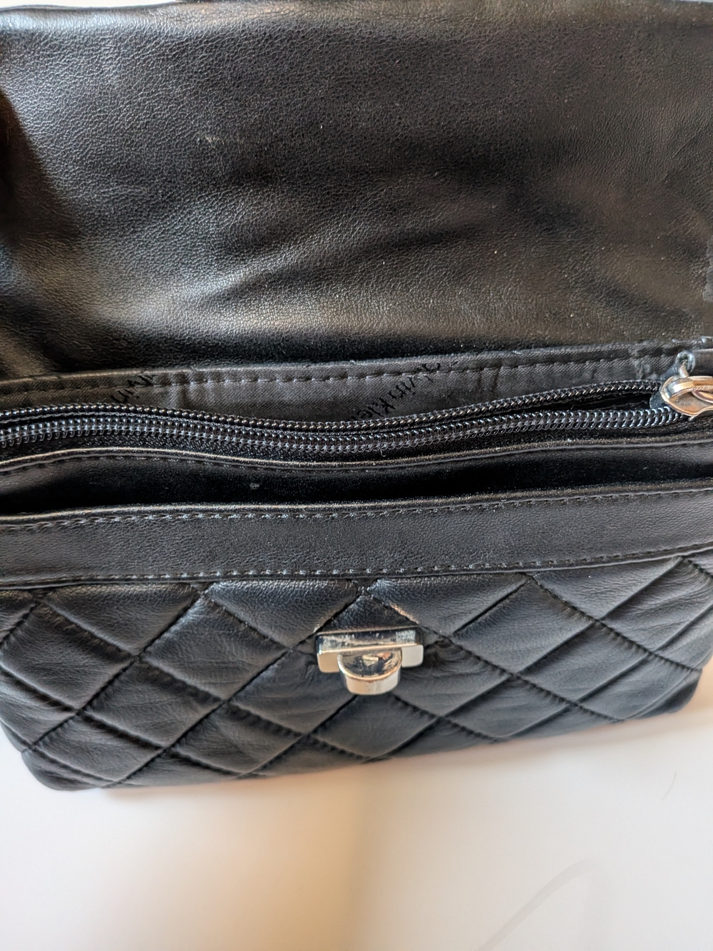 Calvin Klein Black Quilted Crossbody with Silver-Tone Hardware - Picture 10 of 13